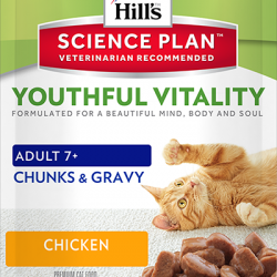 Hill`s (Хилс) Паучи для пожилых кошек с курицей (Youthful Vitality)