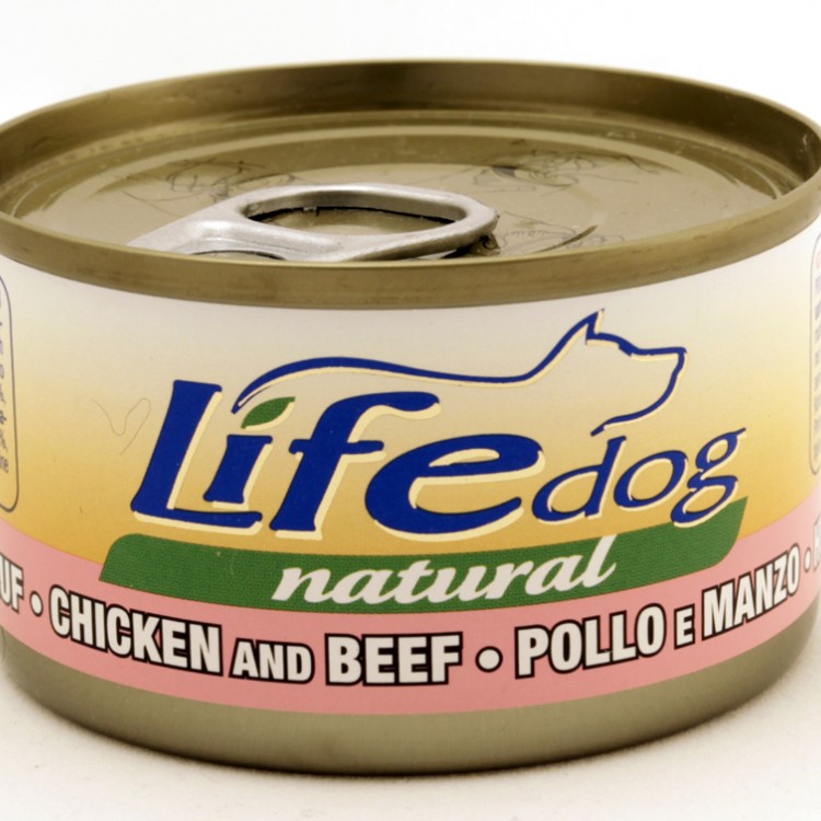 Lifedog (Лайфдог) chicken with beef - Консервы для собак курица с говядиной в соусе