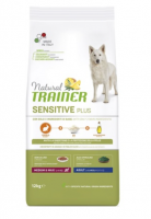 Natural Trainer (Натурал Тренер) Сухой корм для взрослых собак средних и крупных пород гипоаллергенный с кроликом (SENSITIVE PLUS)