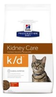 Hill`s (Хилс) feline k d для кошек лечение почек, сердца и нижнего отдел мочевывод.путей