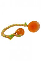 Papillon Игрушка для собак "Канат с резиновым мячиком на присоске",  / Bungee rope toy  with TPR sucker and ball