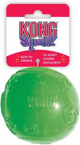 Kong игрушка для собак сквиз мячик резиновый с пищалкой