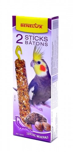 Benelux лакомые палочки для длиннохвостых попугаев (seedsticks parakeet x 2 pcs 110 г)